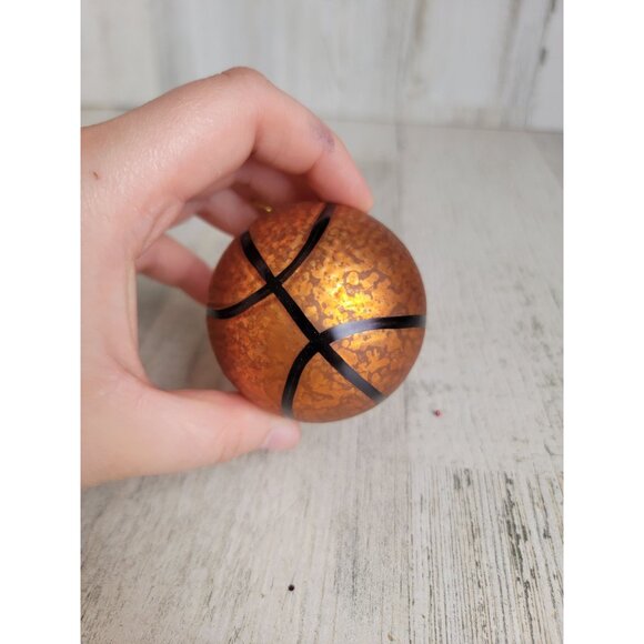 Blown glass basketball sport ornament Xmas - Picture 3 of 6